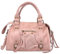 Gave Lux Borsa a Spalla in Vera Pelle Camoscio Rosa con Tracolla Rimovibile Made in Italy Elegante e Versatile