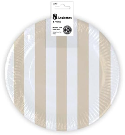 surprisez vous ASSIETTES X 8 PASTEL 23CM BLANC