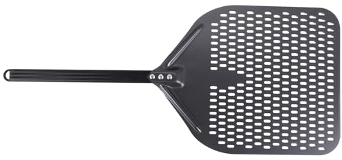 Widybord Pala de Aluminio para Pizza de 14 Pulgadas con, Herramientas de repostería, Accesorios para Pizza, espátula para Hornear Pasteles