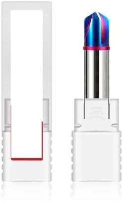 Fasenfräser HRC60 60 ° 90 ° 120 ° Gerade Nut Fasenfräsen Wolfram Stahl Hartmetall Blau Beschichtung Bearbeitung Schaftfräser(120-Angle,5x5Dx50L)