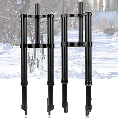 20x4.0 Inch Fat Fork Spring Inverted Fork Double Shoulder Quick Release 135mm Disc Brake E-bike Front Fork For Snow Mountain Bike