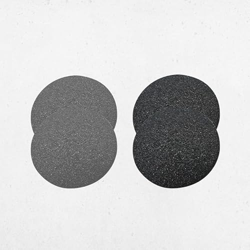 PediVac Ersatzpads - DOPPELPACK - 2x feiner Feil-Aufsatz und 2x grober Feil-Aufsatz - Kompatibel mit elektrischem Hornhautentferner PediVac