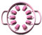Masseur Manuel Anti Cellulite Breveté, Appareil de Massage avec Rouleaux Anti-Cellulite -Bras, jambe, taille, cou, rouleaux de massage relaxant les muscles, appareil minceur.
