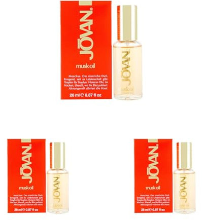 Jovan Musk Oil, Eau de Toilette, 3er Pack (1 x 26ml)