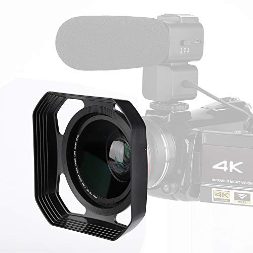 Camera Lens Hood, Effective Light Blocker for Clear Images, DV Lens Hood for Photographers and Videographers, 37mm/72mm Lens Hood Kit