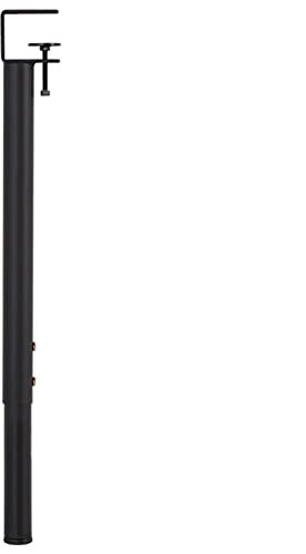Lot de 4 pieds réglables en métal noir pour table de salle à manger, bureau, salle à manger, sans perforation, hauteur de 45 cm, pieds de console et table basse