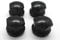 Partsdealers Wheel Nut Covers - Durable Bolt Covers Caps (4, Glossy Black, 19mm VOLVO HEX)