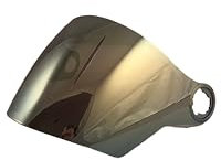 one by Camamoto | Visiera Iridium Colore Oro per Casco Gamma, Jet e Demi-Jet, 27x18x11cm