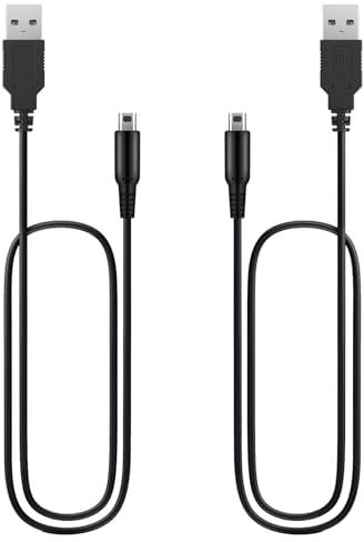 SEEHOM 2 Pack USB Charging Cord Compatible with Nintendo New 3DS/ 2DS/ DSi XL, 3DS Charger Cable