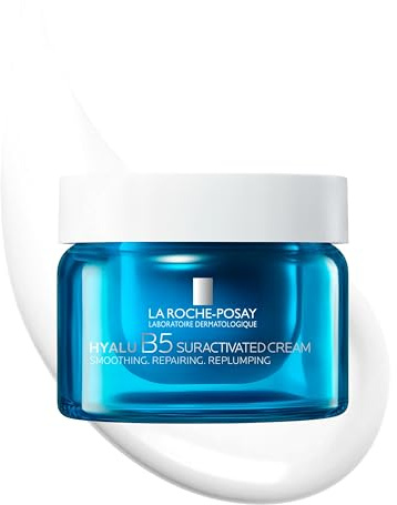 La Roche-Posay Hyalu B5, Crema Anti-Rughe Rassodante, Azione Levigante e Rimpolpante, Rughe e Linee Sottili Ridotte, Con 3 Tipi di Acido Ialuronico e Vitamina B5, 50 ml