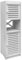 VALIMI Petit Armoire de Toilette Blanche, Porte-Papier sur Pied, Support pour Papiers Toilettes, Petit Meuble de Rangement pour Toilettes, Salle de Bain, Salon (22×20×75 cm/8,7×7,9×29,5)