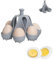 Silicone Egg Boiler Rack, Freestanding Egg Boiler, Egg Cooker, Hard Boiled Egg Boiler, Holds 4/6 Eggs, Silicone Egg Boiler Egg Holder Kitchen Gadget (6 eggs)