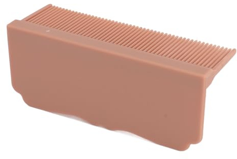 2pcs Haarglätter Kamm Carbonfaser tragbarer Friseurkamm für Heimnetz (Khaki)