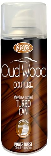 Oud Wood Couture Turbo Car Air Freshener Spray – Powerful, Strong & Long Lasting Odour Eliminating Oud Wood Scent – Interior Freshener & Essential Car Accessories for Men and Women – 400ml, 1 Pack