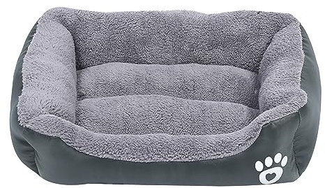 Asukohu Haustierbett Mit Pelzigem Kissen Weich Und Schön rutschfest Hundekorb Sofa Pelziges Kissen Nest Für Welpen Schlafsofa Für Kleine Hunde