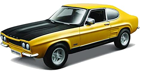 Bburago 15643207 - Ford Capri, 1:32,rot/gelb