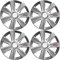 Versaco Car Wheel Trims, GTX Carbon, 16 Inch Set of 4, Universal Fit for Most Vehicles, Silver