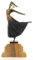Casa Padrino Luxus Bronzefigur Tänzerin Mehrfarbig/Beige 26 x 9 x H. 46,9 cm - Dekofigur