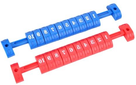 Tischfußballzähler, 2 Teile/Satz 10 Tischfußball Zahlen Wertung Zähler Anzeige Fußball Kicker Billard Einheit Anzeiger für Standardtische(rot und Blau)