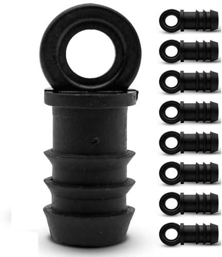 Suinga Tapon Final para Tubo de Riego | Pack 50 unidades Tapon Manguera de goteo 16 mm | Conector Final Riego por Goteo para Huerto, Camping | Accesorios de Riego por Goteo Duraderos