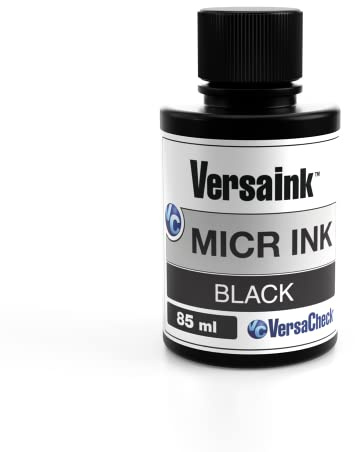 VersaInk - Nano Black MICR Ink -85ml - Magnettinte für Check Drucker und All-in-One Tintenstrahldrucker - Standard MICR Signal, V0101S-7304