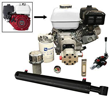 Log Splitter Kit with 5.5HP Engine, Incl. FLOWFIT AUTO KICKOUT Lever Valve. Suitable for a 7.7 Ton Force
