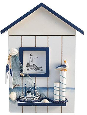 Yeglg Scatola per chiavi in legno massello, supporto creativo da parete, pratico e comodo portachiavi per casa, garage, scuola, chiavi