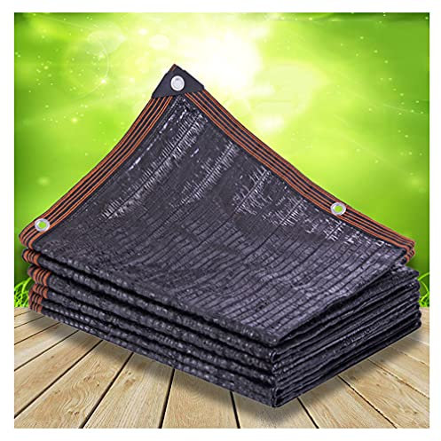 XCYYBB Shading Netting Camo Netting Shade Cloth Sun Shade Canopy Sun Sail Garden Sail Shade Netting Shade Debris Scaffold Netting Windbreak With Eyelets Privacy Fence For Plant Covers -Black 3×3m