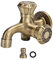 Vintage Wasserhahn 1/2 Zoll Wand Wasserhahn Messing Doppel Steckdose Wasserhahn Waschmaschine Wasserhahn Heißer Kalter Wasserhahn Waschtischarmatur Küche Bad Outdoor Garten