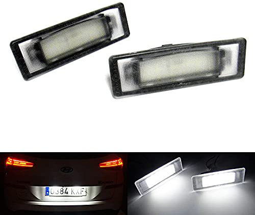 RZG 2x LED Licence Number Plate Light White Canbus For i40 4D VF Tucson TL Sportage QL ProCeed CD Soul SK3 Stonic