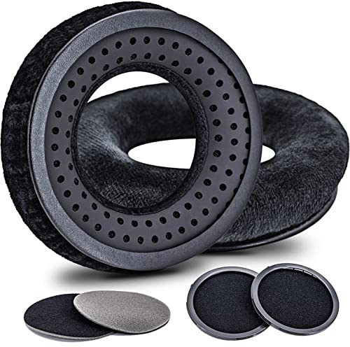 Ohrpolster Ersatz für MMX 300, DT 770 Pro, DT 880 Pro, DT 990 Pro, DT 1770 Pro, DT 1990 Pro, DT 177X, T 90, weicher Memory-Schaum, zusätzliche Dicke, zusätzliche Haltbarkeit von JESSVIT (schwarz)
