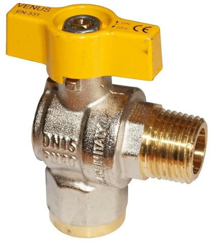 Robinet à gaz sphérique - Différentes versions (3/4, forme d'angle IG + AG)
