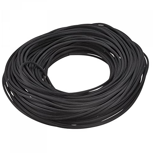 sourcing map Striscia di tenuta in PVC con scanalatura per schermo, lunghezza 30 m, 3 mm, colore nero