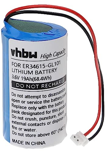vhbw batteria compatibile con Visonic MCS-730, MCS-710, MCS-720 sistema d'allarme, serena esterna wireless (19000mAh, 3,6V, Li-Ion)