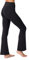 LOS OJOS Damen Bootcut Yogahose - Hohe Taille Workout Bootleg Yoga Leggings mit Bauchkontrolle