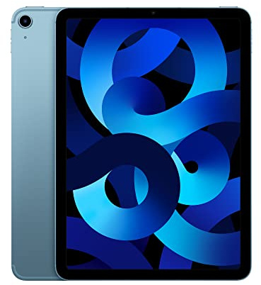 2022 Apple iPad Air (10.9-inch, Wi-Fi + Cellular, 256GB) Blue (Renewed)