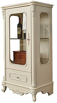 WAOCEO Weinregale Weinschrank Holz Wohnzimmer Dekorationschrank einzeln barschrank