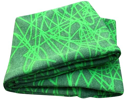 Wollhuhn ÖKO Kinder/Jungen/Mädchen Cooles Elastisches Stirnband/Haarband Bequem Zweilagig Jersey Oder Fleece Viele Motive 21215152 (Scribble Grün (Sweat))
