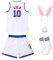 OTHERCRAZY Damen Lola #10 Space Movie Kostüme Cheerleading Top & Shorts Outfit mit 3-teiligem Zubehör XS-XXL, Sport-Outfit, Medium