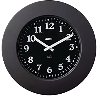 Alessi [W2404] Momento Wanduhr,Schwarz - 11 BB [1]