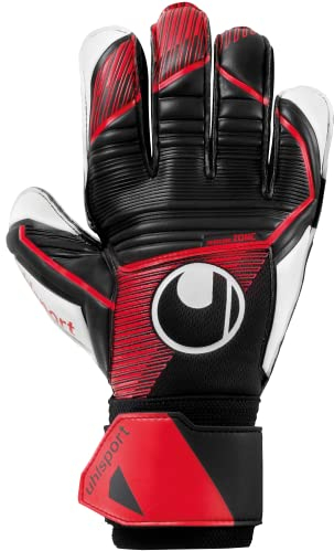 uhlsport Powerline Soft Pro Fußball Kinder und Erwachsene Torwarthandschuhe Unisex - atmungsaktive Torhüter-Handschuhe mit Handgelenkfixierung