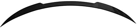 Aileron de Coffre Arrière de Voiture Universel 3 Pièces, Aile Noir Brillant 120 Cm à Faible Bruit Léger Antichoc pour Véhicule de Type A (avec Taches convexes) Queue (Type B (sans points convexes))