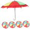 TOYANDONA 5st Kleiner Regenschirm Für Puppen Puppenschirm Aus Spitze Regentagspuppenschirm Puppenhaus-Regenschirm Bunter Spielzeugregenschirm Regenschirm-Modell Stoff Kind Mini