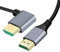 CY Cable HDMI 2.1 Ultra delgado HDTV 8K 4K Hiper Super Flexible Slim Cable en ángulo recto 90 grados tipo A macho a macho para computadora HDTV 100 cm