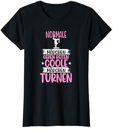 Kunstturnen Damen Gymnastik Mädchen Turnen Handstand T-Shirt