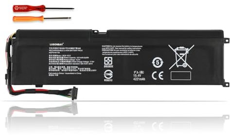 LUSONBAY RC30-0270 Laptop Battery Replacement for Razer Blade 15 Base Stealth 2018 2019 Series Notebook RZ09-02705E75-R3U1 RZ09-0300 RZ09-03006 RZ09-03009 RZ09-03006E92 RZ09-03009E97 15.4V 65Wh