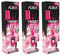 AURA | Pack 3 Ambientador Mikado con Varillas | Larga Duración 4 Semanas | 0% Alcohol | 3x30ml (Fresa y Nata)
