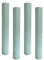 4er Pack Rustikale Stabkerzen H:24 cm Ø:3,4 cm - 24 Stunden Brenndauer - dicke Kerzen Dinnerkerzen Tafelkerzen Kirchenkerzen, Farbe:Eisblau