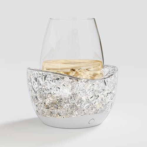 Weinglas Kühler Weinkühler Halten kühlmanschette Sie die Kälte in Ihrem Glas Geeignet für Weinflaschen Gläser Partys Bars Bankette(weiß)