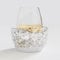 Wine Chiller for Glass Stemless Wine Glass Chiller Keeps Your Glasses of Vino Cold 10 Color Light Modes Separable Wine Essentials Accessories(White)